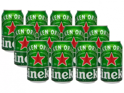 Cerveja Heineken Premium Puro Malte Pilsen Lager – 12 Unidades Lata 350ml