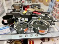 Jogo de Panelas Eirilar Antiaderente de Alumínio – Preto 6 Peças 1595