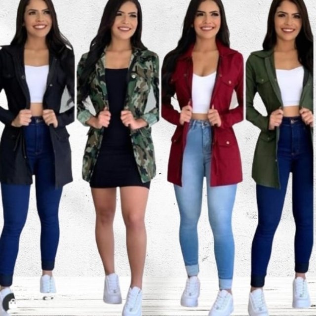 Casaco Parca bergaline Feminino Moda Inverno