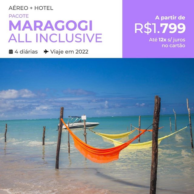 Pacote de Viagem Maragogi – All Inclusive – 2022