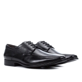 Sapato Social Democrata Prime Masculino – Preto+Marrom