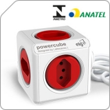 Multiplicador 5 Tomadas Bivolt com Cabo de 3m – PowerCube