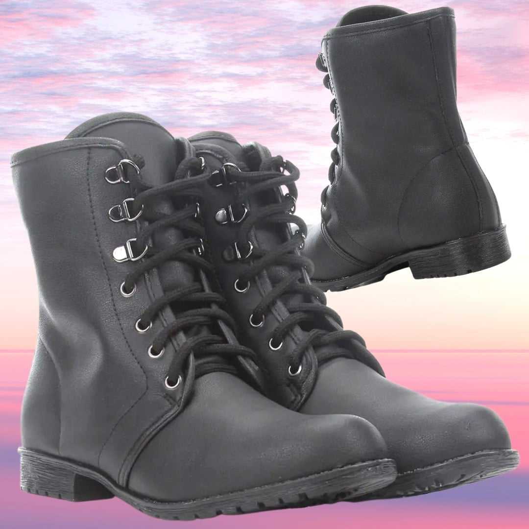 Bota Coturno Look Fashion Cano Curto Feminina