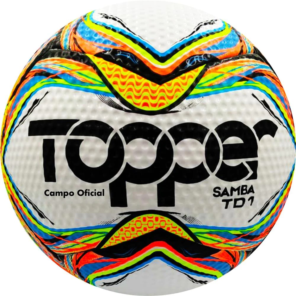 Bola de Futebol de Campo Topper Samba TD1 Campo Oficial – Colorida