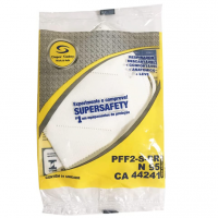 Respirador Pff2 Branco Sem Valvula Kit Com 50 Unidades
