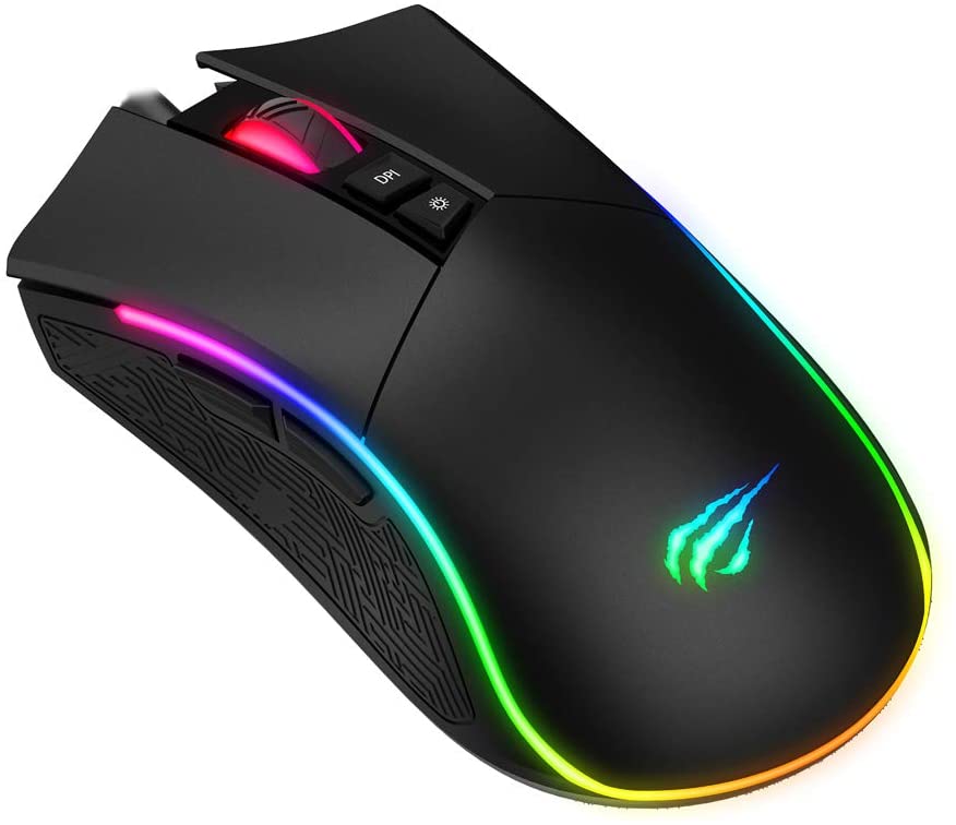 Mouse HAVIT HV-MS1001 Gamer RGB 4800 DPI 7 Botões – Software RGB, Macro e DPI
