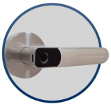 Fechadura Digital Biométrica SL130 Prata Papaiz