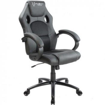 Cadeira Gamer Husky Gaming Snow, Preto, Cilindro de Gás Classe 4, Base em Metal, Roda em Nylon – HSN-BK