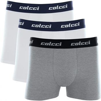 Kit 3 Cuecas Boxer Algodão, Colcci, Masculino