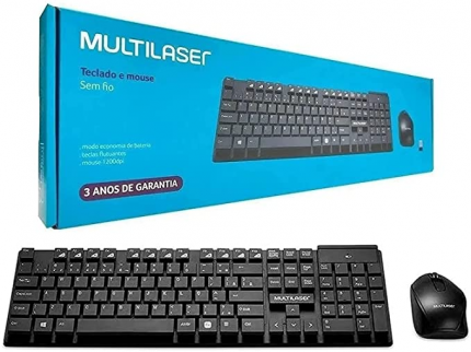 Kit Teclado e Mouse Sem Fio Tc251
