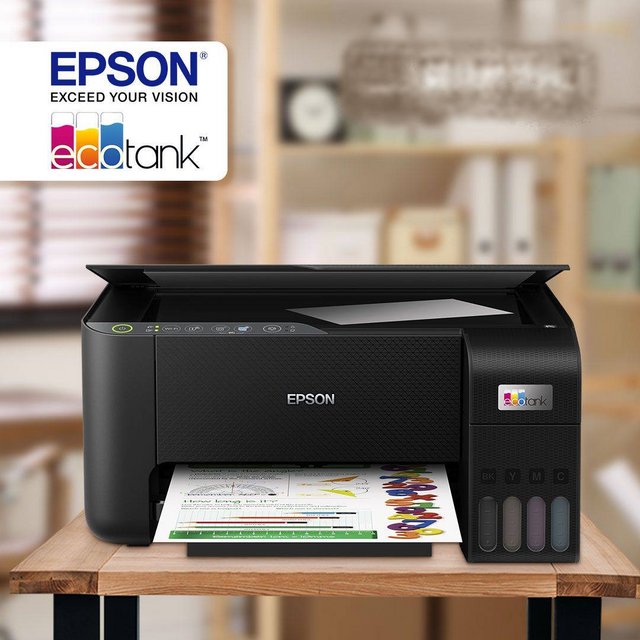 Multifuncional Epson EcoTank L3250 – Tanque de Tinta Colorida, Wi-Fi Direct, USB, Bivolt
