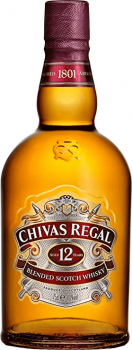 Whisky Chivas Regal 12 anos, 750 ml, Dourado
