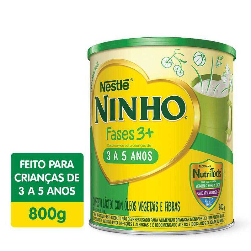 Composto Lácteo, Fases 3+, Ninho, 800g