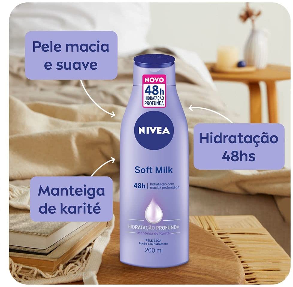 Hidratante Desodorante Nivea Soft Milk 200Ml