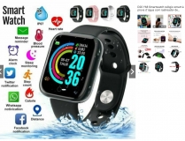 Smartwatch relógio smart à prova d ‘água com rastreador de frequência cardíaca para ios / android