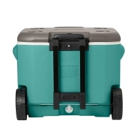 Caixa Térmica C/ Rodas E Alça Telescópica Coleman 56.7L Verde Água