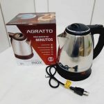 Chaleira Eletrica Inox Ce-02 220v Agratto, Agratto, 784, Preto/inox