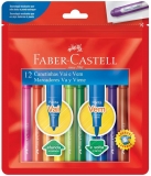Canetinha Vai e Vem 12 Cores, Faber-Castell