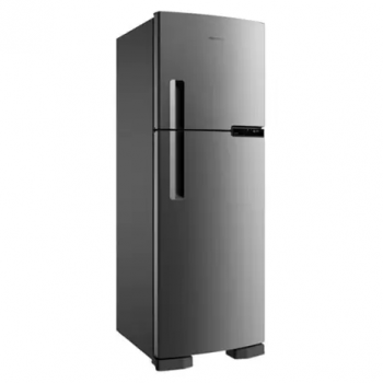 Refrigerador Brastemp BRM44HK Frost Free com Gavetão de Legumes Fresh Zone Inox – 375L