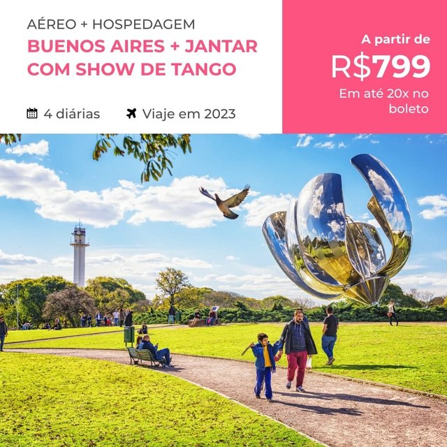 Pacote de Viagem Buenos Aires + Jantar com Show de Tango – 2023