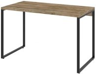 Mesa para Escritório Office Estilo Industrial 1,20m, Compace, Kuadra, Carvalho/Est. Preta