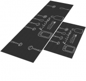 Tapete Passadeira de Cozinha Spule 120×40 + Capacho 60×40