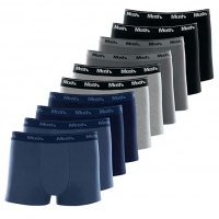 Kit 10 Cuecas Boxer Algodão, Mash, Masculino