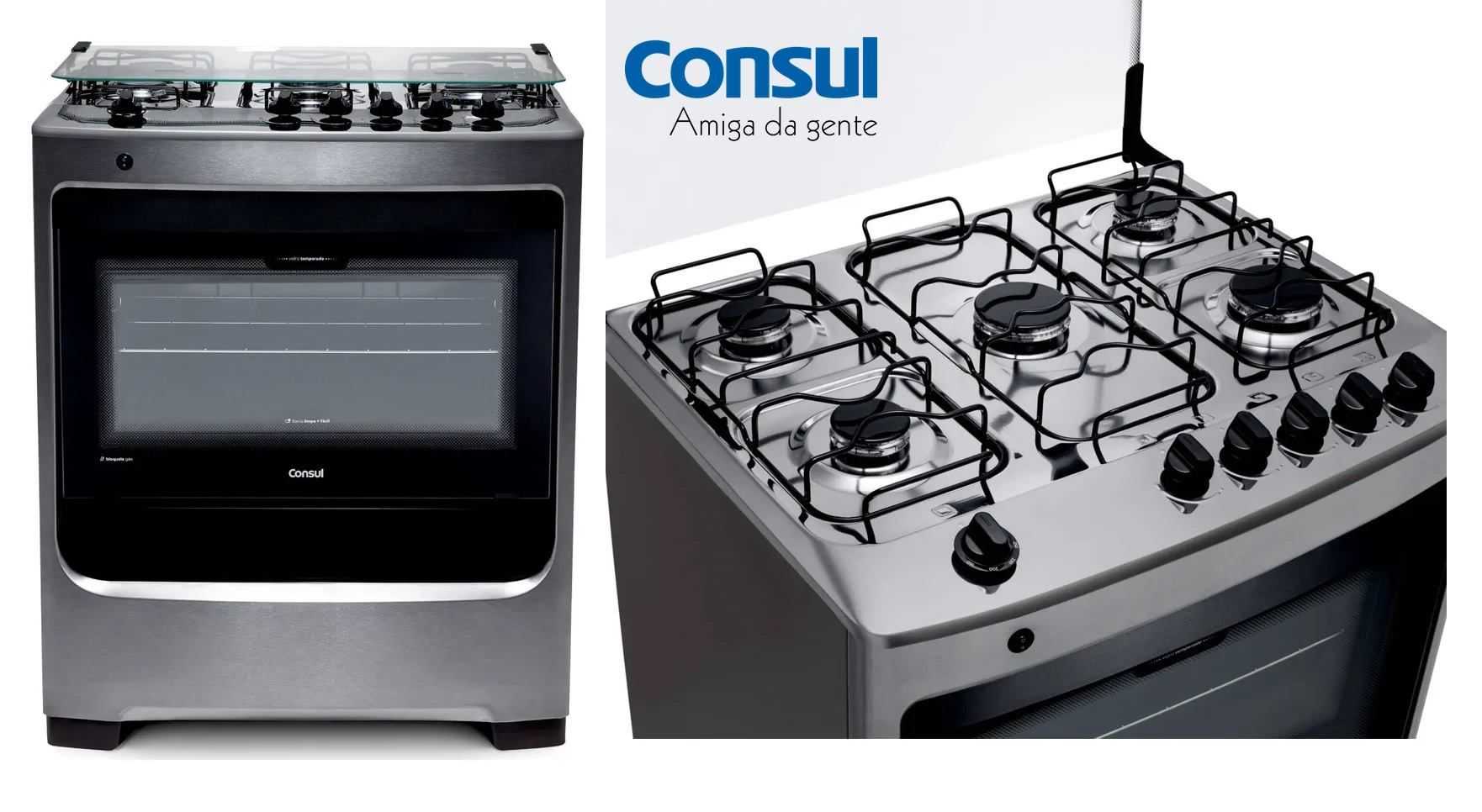 Fogão De Piso Consul 5 Bocas – CFS5NAR