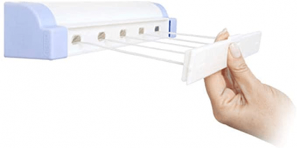 Varal Automático Rotoflex 5 Cordas C/ 4,1 m Cada, Secalux, Branco