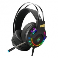 Supper K3 USB Wired PC Gaming Headphone 7.1 Channel Stereo Bass RGB Headset - Importação