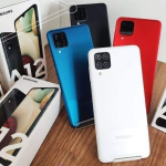 Smartphone Samsung Galaxy A12 64GB Azul 4G – 4GB RAM Tela 6,5” Câm. Quádrupla + Selfie 8MP