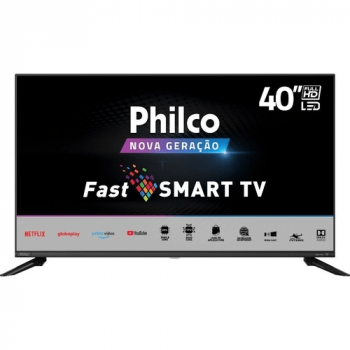 Smart TV 40” Philco PTV40G60SNBL FHD com Tela Infinita Audio Dolby Loja de Aplicativos e Processador Quadcore