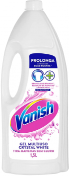 Tira Manchas em Gel Vanish Crystal White 1,5L para roupas brancas