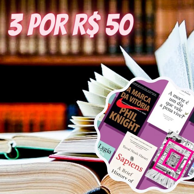 AMAZON Leve 3 livros por R$ 50,00