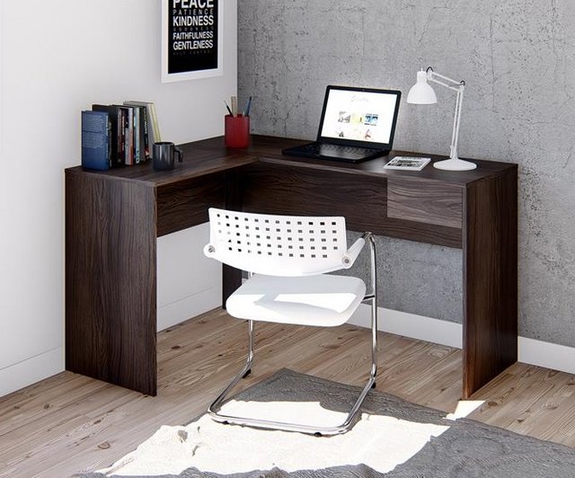 Mesa de Canto para Computador Casa D Euro II com 1 Gaveta
