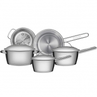 Jogo De Panelas Com Fundo Triplo 4 Peça Tramontina Inox