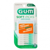Soft Picks Gum Original, Palitos Interdentais, Com Estojo Portátil, 40 Unid., Gum