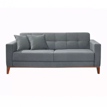 Sofá 2 Lugares Kivik Capitonê Cinza – Mobly