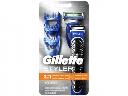 Barbeador Gillette Seco e Molhado – Styler 3 em 1