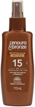 Óleo Protetor Solar Spray Fps15, Cenoura e Bronze