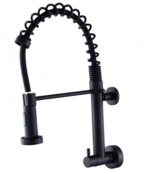 Torneira Gourmet Prizi Preta de Parede – KE-6115