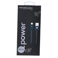 Cabo Micro USB De Nylon Com Led Preto, Dazz, Outros Acessórios Para Notebooks