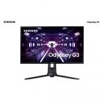 Monitor Gamer Samsung Odyssey G3, 24 Full HD, 144Hz, 1ms, FreeSync Premium, HDMI/Displayport, Ajuste de altura, Preto – LF24G35TFWLXZD