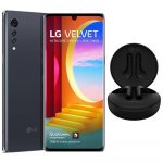 Smartphone LG Velvet Aurora Gray 128GB, 6GB RAM, Tela de 6.8”, Câmera Traseira Tripla, Android 10, Fone de Ouvido LG Tone Free