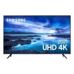 Samsung Smart Tv 50″ Uhd 4k 50au7700, Processador Crystal 4k, Tela Sem Limites, Visual Livre De Cabos, Alexa Built In.