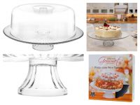 Boleira de Vidro Redonda com Tampa de Acrílico – Ruvolo Moderna 32,5cm