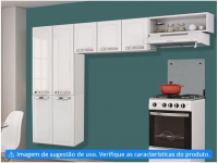 Cozinha Compacta Itatiaia Rose – 7 Portas Aço