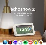 Novo Echo Show 5 (2ª Geração, versão 2021): Smart Display de 5″ com Alexa e câmera de 2 MP – Cor Branca