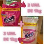 Kit Tira Manchas Vanish Oxi Action Crystal White – em Pó sem Cloro Refil 1Kg 2 Un + 2 Multi Power