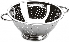 Escorredor de Massa, 24 cm, Aço Inox, Gedex ECO-449, Prata